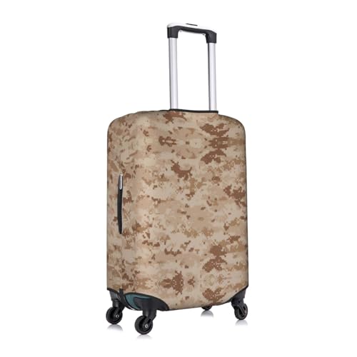 Texture Background in Brown Print Decorative Washable Luggage Cover Personalized Anti Scratch Suitcase Protector3
