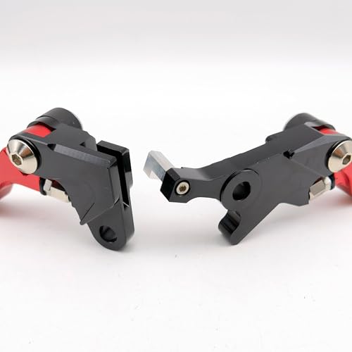Image of Dirt Pivot Brake Clutch Levers Replacement for Honda CRF250L Rally CRF300L Rally 2021-2025 (Red Long Clutch)