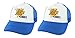 Beach Themed Party Favors Hello Summer Sunflowers 2-Pack Trucker Hats Blue
