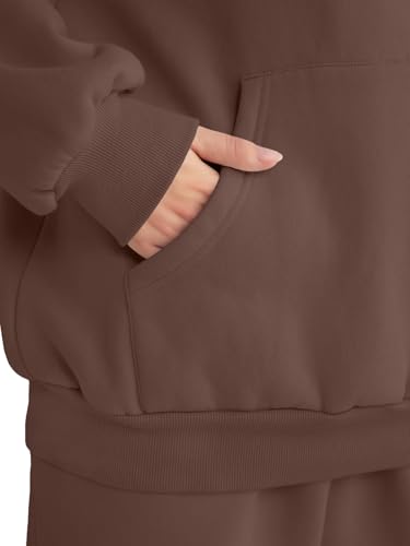 Image of AUTOMET Womens 2 Piece Lounge Sweatsuit Fall Fashion Matching Sweat Sets | Oversized Fall Hoodies & Baggy Jogger Sweatpants Fashion 2026 Outfits