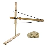 Jorzer Bow Drill Kit Fire Starter Primitive Wood Survival Practice Friction Fire Tool for Teaching Outward Training Light Yellow
