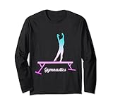Gymnastics Beam Pink Lilac Purple Turquoise Girl