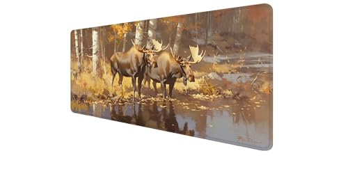 Tapis souris XXL gaming antidérapant et tapis de bureau pour PC