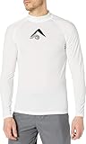 Kanu Surf Men's Long Sleeve Platinum UPF 50+ Rashguard, White, XX-Large