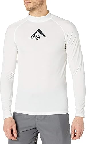 Kanu Surf Platinum Rashguard UPF 50+ Sun Protection Long Sleeve Swim Shirts for Men-Premium Rash Guard for Men
