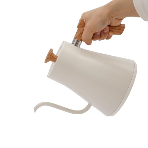 Tetera eléctrica 1200W con control temperatura 0.9L blanca miniatura 7