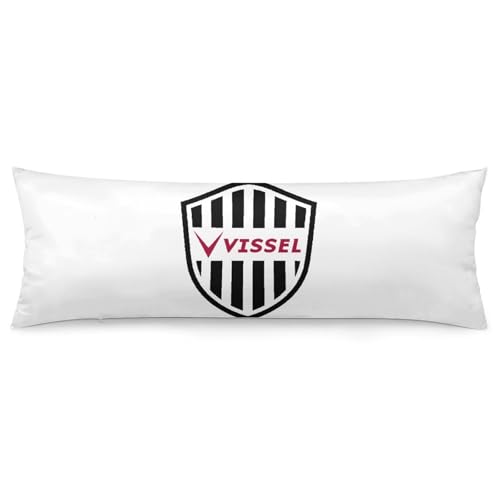 ヴィッセル神戸 枕カバー クッションカバー 収縮防止 装飾枕カバースローピローケース 20"x54"