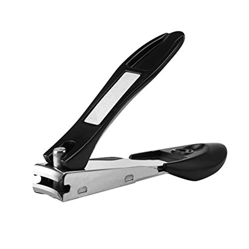 Nail Clippers Set With File, Fingernail & Toenail Clipper Cutter With Catcher, Wide Jaw Opening Nail Cutter for Thick Nails, Sharp Stainless Steel, for Man & Woman & Kids