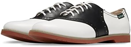 Eastland Women's Sadie Oxford, Black/White, 8 Medium US