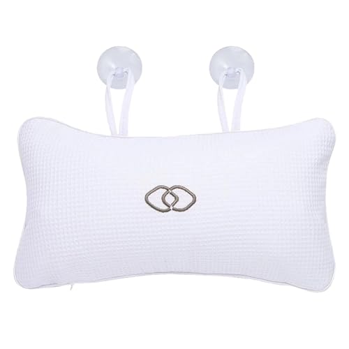 Inflatable Bath Pillow with Neck Support and Suction Cups