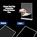 WAEFNO 10 Pack Acrylic Sign Stand 8.5 X 11, Vertical T-Shape Clear Plastic Display, Double-Sided Clear Table Top Sign Holder, Suitable for Office, Store