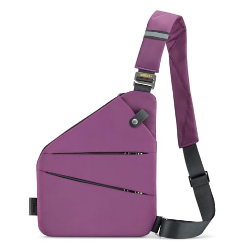 Image of WANDER+ Anti Theft Crossbody Travel Bag for Women Men, Multi-Pocket Crossbody Bag, Slim Sling Bag