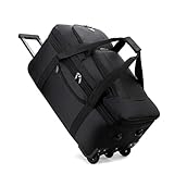 Maletas de Viaje 28 Pulgadas, Mochila de Viaje con Ruedas Giratorias, Maleta De Mano Múltiples Compartimentos(negro)