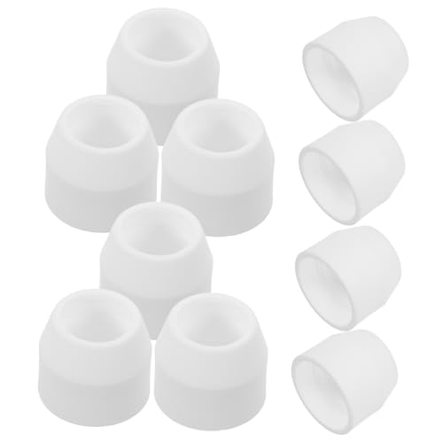 HOLIDYOYO Porcelain Mouth 10pcs Gas Ceramic Cups Welding Lens Cup for Welding Torch