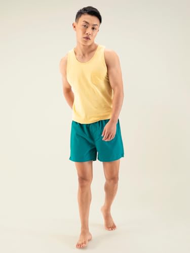 DAMENSCH Solid Breeeze Inner Boxers, Ultra-Light Men Boxer Shorts for Men, 100% Cotton Half Pant for Man, Breathable Woven Inner Cotton Shorts