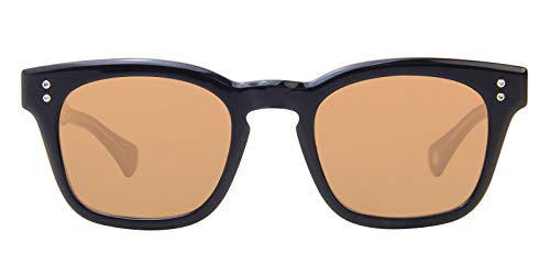 Sunglasses Dita MANN DTS 102 03 Navy-Crystal Clear Back w/ Dark Brown-AR
