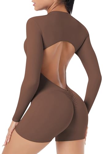 Mono deportivo mujer corto ajustado para fitness yoga gimnasio y running con espalda libre