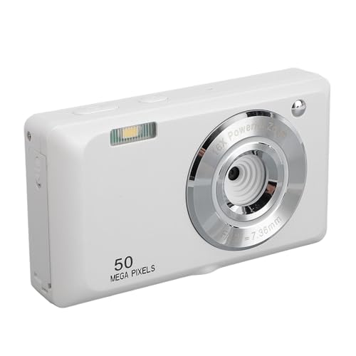 Fotocamera Digitale per Vlogging HD 4K 1080P con Zoom 16X Portatile Compatta per Scatti a Punti per Adolescenti 50 mega pixel