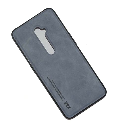 Kepuch Silklike Funda para OPPO Reno 2 - Case Carcasa Placa de Metal Incorporada para OPPO Reno 2 - Azul