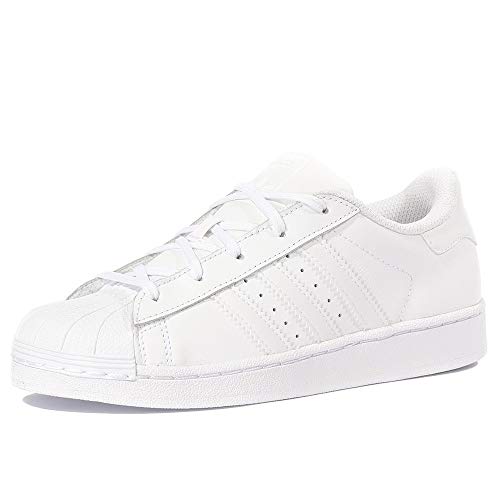 adidas Superstar, Sneakers Basses Mixte Enfant, Blanc (Footwear White/Footwear White/Footwear White), 31 EU