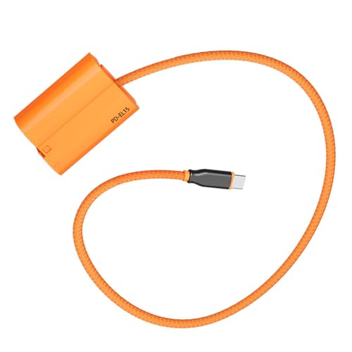 Cable acoplador CC y adaptador batería falsa tipo C a EL15 D7500 Z6