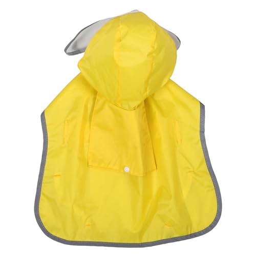 Imperméable pour chien jaune KOMBIUDA S à capuche réfléchissant - 2