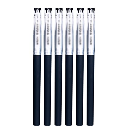Bolígrafos de gel negro, punta fina 0.4mm, pack x12