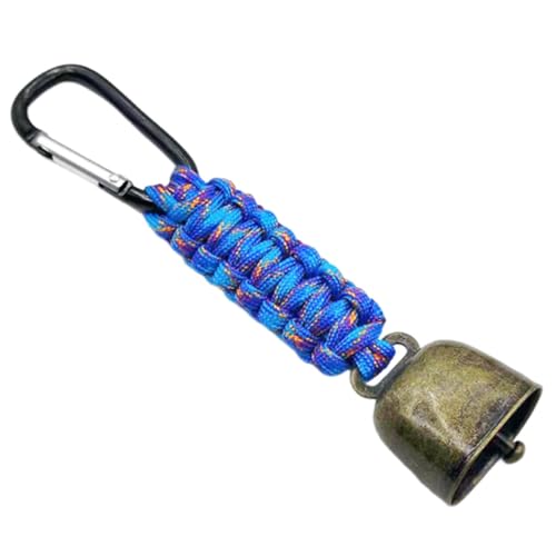 Generisch Karabiner-Seil-Schlüsselanhänger, Bärenglocke mit Karabiner | Super laute Camping-Bärenklingel für Körpersicherheit,Vintage Outdoor-Bergsteigen-Schlüsselanhänger-Ornament