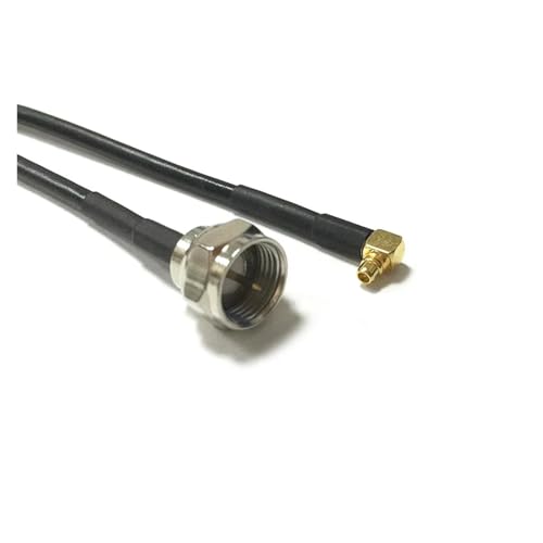 Prise mâle F et câble MMCX coudé RG174 30cm pour optimiser la transmission de votre signal TV
