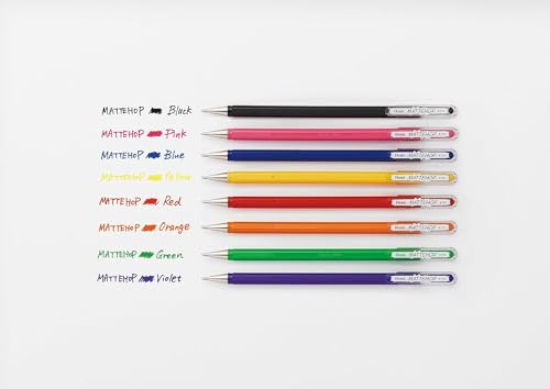 Pentel Kit Canetas Gel Mattehop Com 6 Cores KITMATTEHOP-6
