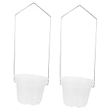 GALPADA 2 Sätze Transparenter Kleiner Hängender Orchideentopf Metallhaken Speziell für...