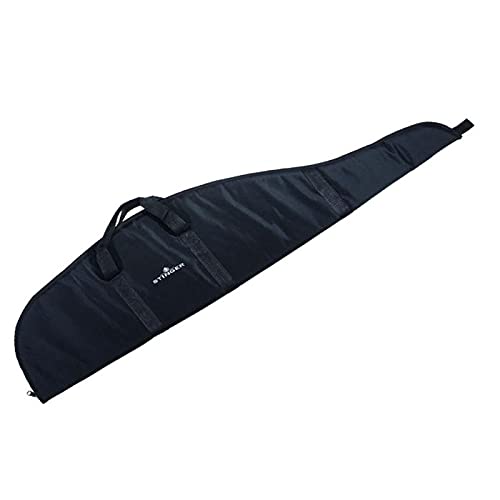 Funda para carabinas, Rifles, escopetas y Armas largas en General + Visor. Longitud Externa: 125 cm (Negra)