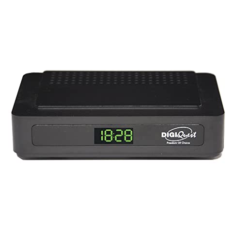 Digiquest Decodificador Digital Terrestre G23 Plus DVB T2 Mediaplayer con Mando a Distancia Doble y Mando a Distancia 2 en 1, Negro