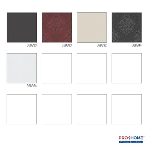 Papier peint intissé noir Profhome résistant pour masquer défauts