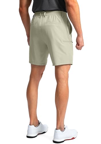 Image of Pinkbomb Men's Golf Shorts with 6 Pockets Stretch Quick Dry Hiking Work Dress Shorts for Men
