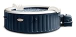 Intex 28432EX - PureSpa Vasca Idromassaggio Gonfiabile Bubble Massage, 6 posti, 170 Getti, Riscaldatore, PVC, Blu Navy, 216x71 cm