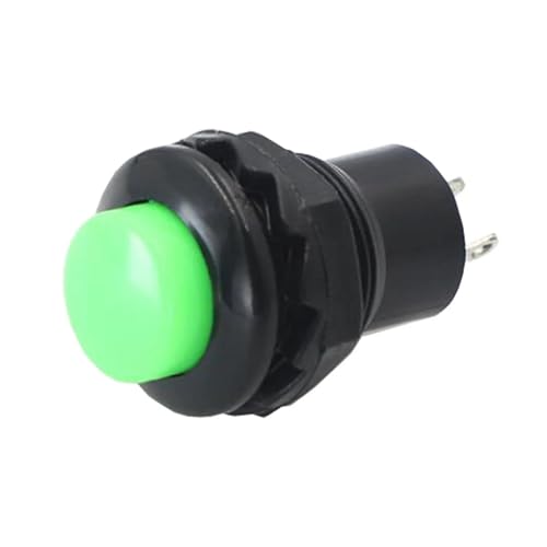 10 pcs 12mm small round button ds-313 2 pin reset without lock