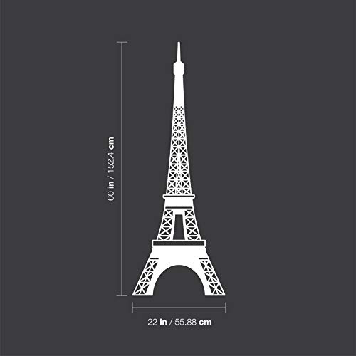 Vinilo decorativo Torre Eiffel 60 x 22 pulgadas miniatura 3