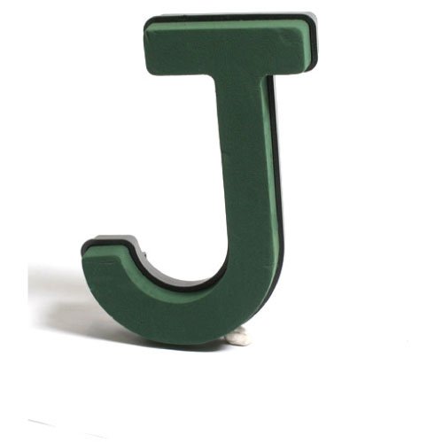 1 Wet Floral Foam Letter J for Fresh and Artificial Flowers Funeral