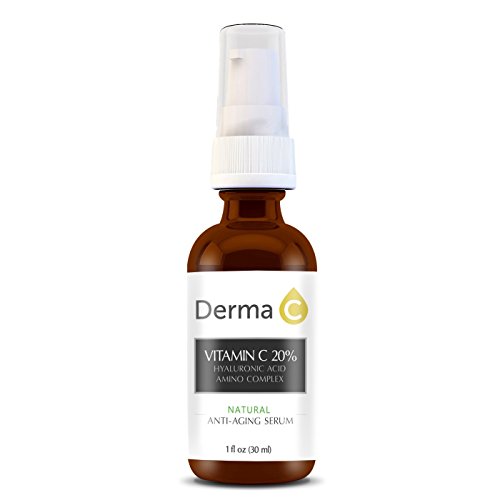 Natural 20% Vitamin C Serum with Hyaluronic Acid and Amino Complex - Look Younger - Get Rid of Wrinkles While Looking Radiant - Be Beautiful