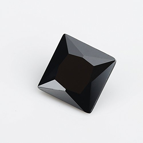 50pcs AAAAA Black Square Shape Princess Cut Europe Machine Cut Cubic Zirconia Stone Loose CZ Synthetic Gemstone for Jewelry Making3