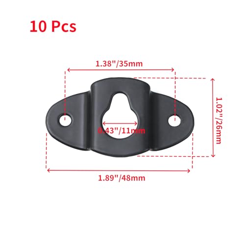 Image of Oedema 10 Pcs Picture Hangers Kits Wall Hanging Picture Hooks Mirror Hanging Brackets with Screws for Room Decor and Office Decor
