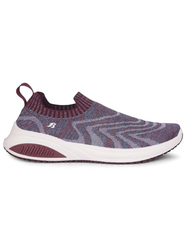 Image of Bata 5895 Fiona Maroon Slipon Shoes for Women | Perfect for Walking,Running, Gym | All Day Comfort | Walking | Lightweight.