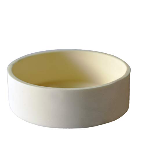 LLF Crogiolo di analisi dell'ossido di alluminio Al2O3 del crogiolo di allumina al 99,3% per laboratorio 120ML 90MMx35MM (90x35MM 120ML)