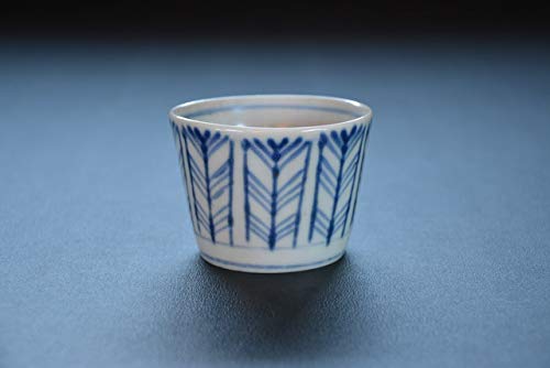 江戸後期そば猪口矢羽6個セット 江戸後期そば猪口矢羽6個セット 古