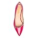 XYD Women Comfortable Pointed Closed Toe Flats Slip on Zipper Decoration Ballet Loafers Office Date Shoes Size 9 Rosy