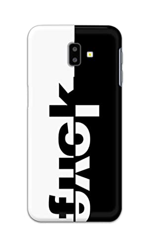 Image of PRINTFIDAA One Words Fukc Love Creative Art Innovative Wonderfull Printed Designer Hard Case for Samsung Galaxy J6 Plus (2018) (6.0 inch), SM-J610FN / DS Back Cover -(e) RPM1003