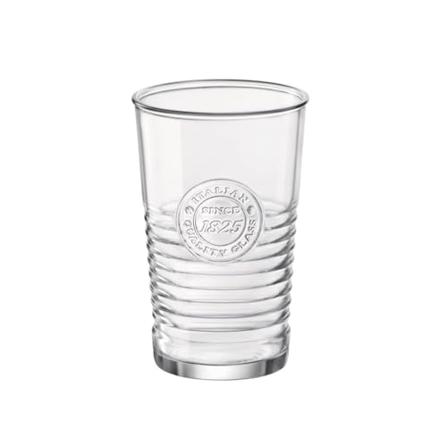 Bormioli Rocco Officina1825 Cooler Glass, 16 oz, Clear (Pack of 6)