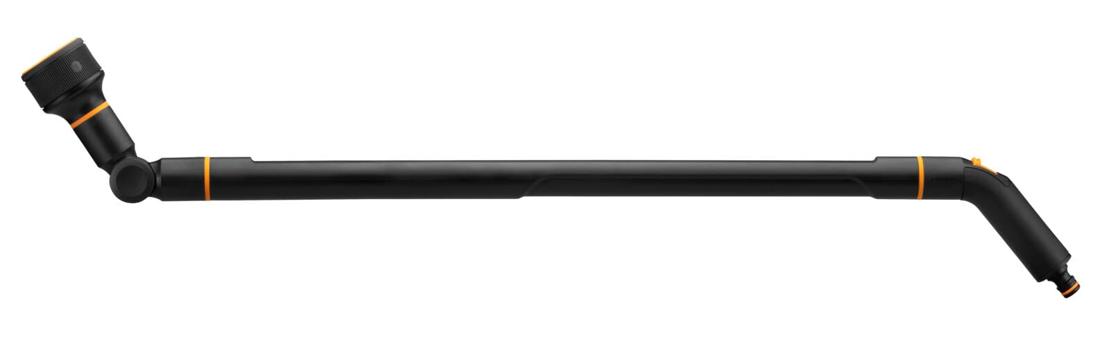 Fiskars Pistola con Prolunga 3 Funzioni, Testina Rotante SoftGrip, Controllo del Flusso, Misura Universale, Altezza: 74 cm, 442 g, Nero/Arancione, 1052186 | Controllo del Flusso, Misura Universale, Altezza: 74 cm, 442 g, Nero/Arancione, 1052186