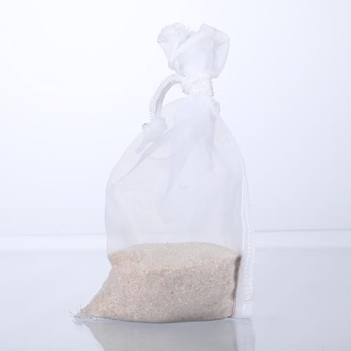Image of QfwdfcTrenz 4 Pack 180μm Aquarium Filter Bags Aquarium Filter Bag Mesh Bags Drawstring Media Bag for Aquarium Purigen Packets for Aquarium Filter 7.5 * 3.6 inch Extra Fine Filter Impurities